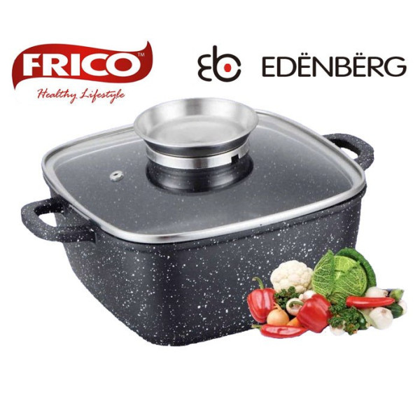 BRYTFANNA / GARNEK GRANITOWY 2.8L 20cm EDENBERG EB-1845
