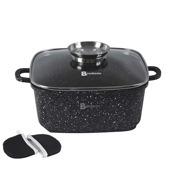 BRYTFANNA / GARNEK GRANITOWY 6.5L 28cm BRUNBESTE BB-1930