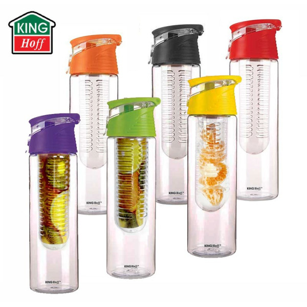 BUTELKA BIDON NA WODĘ Z WKŁADEM NA OWOCE 800ML KH-1192