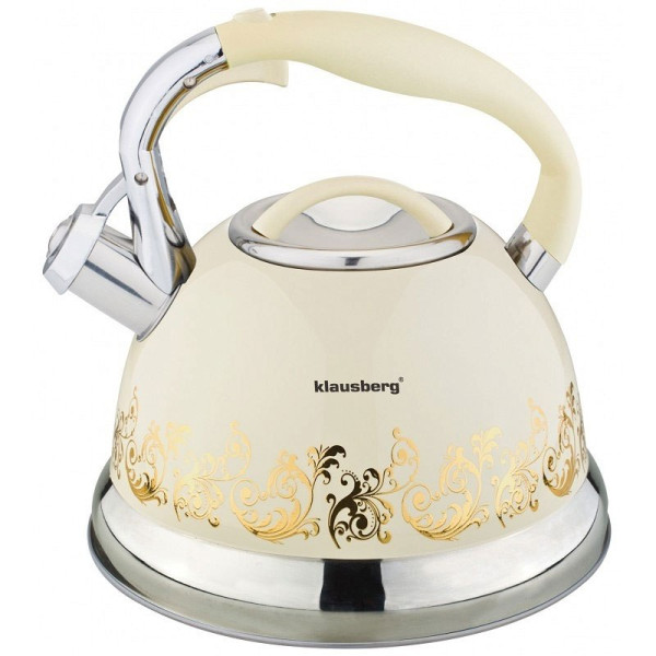 CZAJNIK LAKIEROWANY KLAUSBERG 2.8L [KB-7469] KREMOWY