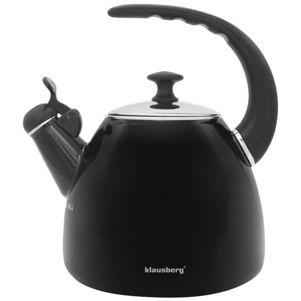 CZAJNIK STALOWY 2.8L CZARNY KLAUSBERG KB-7403