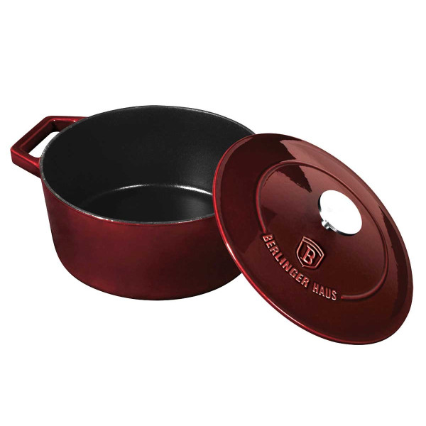EMALIOWANY GARNEK ŻELIWNY 24cm BERLINGER HAUS BH-6497