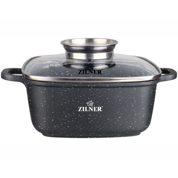GARNEK MARMUROWY 4.4L 24cm BRYTFANNA ZILNER ZL-7002