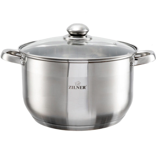 GARNEK STALOWY 8.2L 26cm DNO 5 WARSTWOWE ZILNER ZL-7308