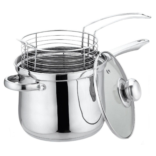 GARNEK Z KOSZYKIEM DO SMAŻENIA 3.6L 18cm BRUNBESTE BB-2141