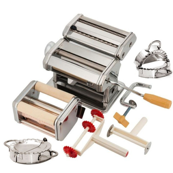 MASZYNKA 5w1 DO CIASTA MAKARONU PIEROGÓW RAVIOLI WAŁKOWARKA ZL-5214-B / 5210-B