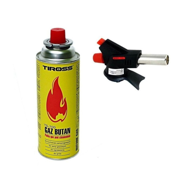 PALNIK GAZOWY + KARTUSZ 227g LUTLAMPA LUTOWNICA TIROSS TS-705-G