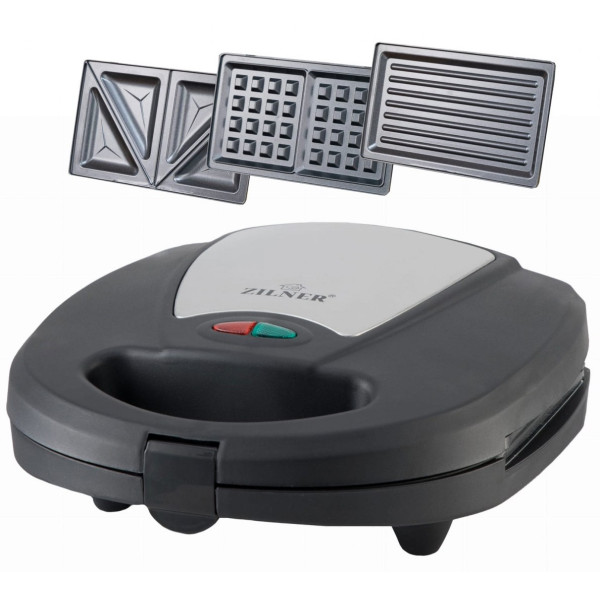 OPIEKACZ 3W1 TOST/GRIL/GOFR SANDWICH MAKER ZILNER ZL-113