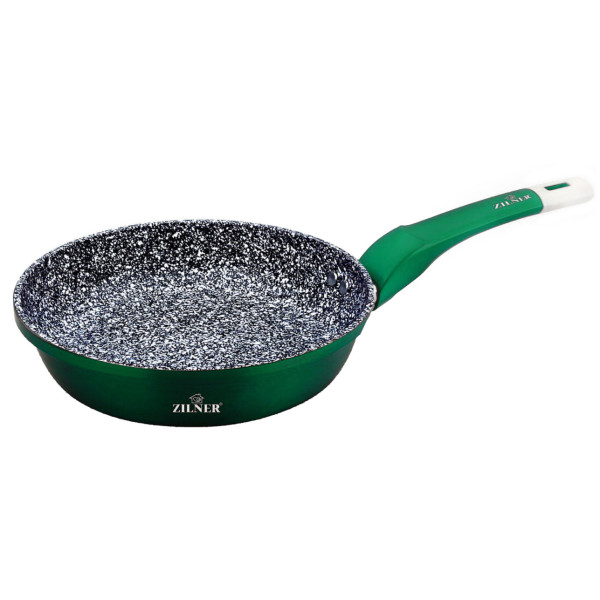 PATELNIA 24CM POWŁOKA MARMUROWO-CERAMICZNA ZILNER EMERALD ZL-7195