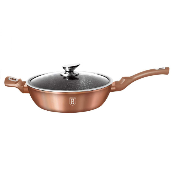 PATELNIA GRANITOWA 28CM BERLINGER HAUS METALLIC LINE ROSEGOLD BH-1518-N
