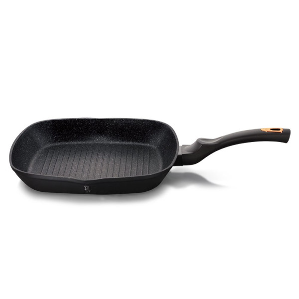 PATELNIA GRANITOWA GRILL 28CM BERLINGER HAUS BLACK ROSE BH-1636-N