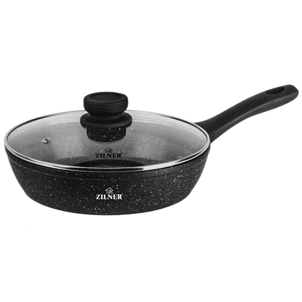 PATELNIA GŁĘBOKA 30CM 3.9L POWŁOKA MARMUROWA Z POKR. ZILNER ZL-7718 / 9219