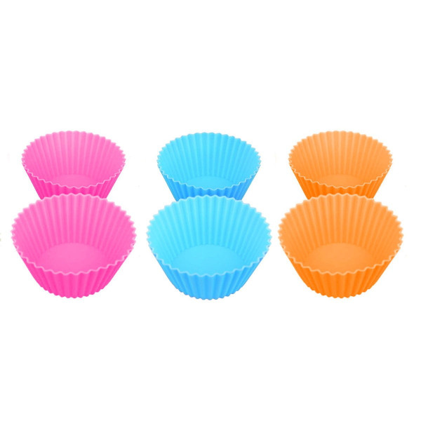 SILIKONOWE FOREMKI DO MUFFINEK ?8cm 6 SZT. TS-399-4 MULTIKOLOR