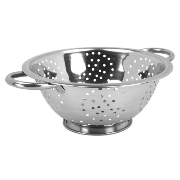 STALOWY DURSZLAK 28cm Z UCHWYTAMI KiNGHOFF KH-1236