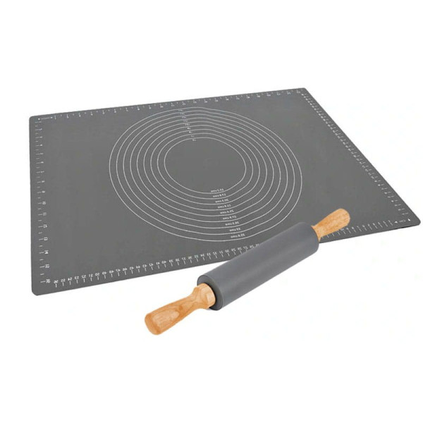 STOLNICA SILIKONOWA 60 x 40cm + WAŁEK BRUNBESTE BB-1528