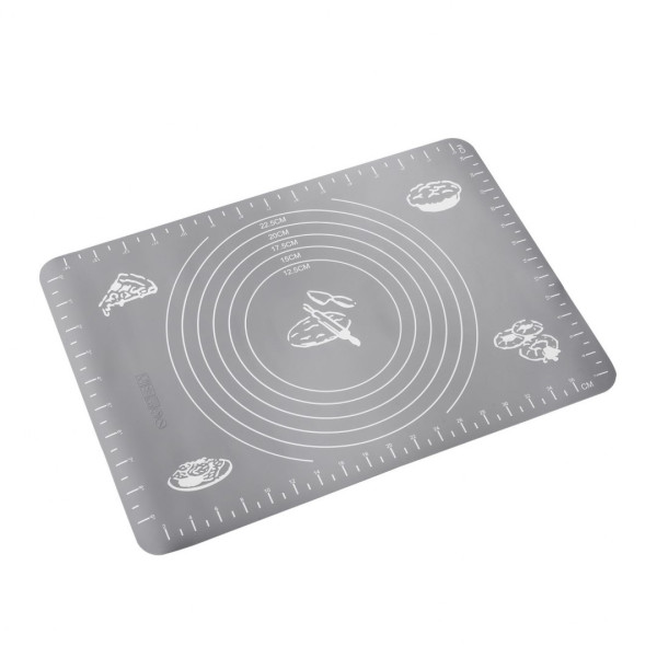 STOLNICA SILIKONOWA 40x28cm MATA KUCHENNA SZARA TADAR SILICO TD-0854