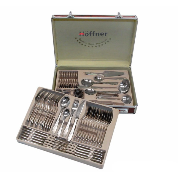 SZTUĆCE OBIADOWE 72 ELE. HOFFNER 18/10 POŁYSK HF-7550-N-72