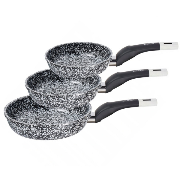 ZESTAW 3 PATELNI 16/18/20cm MARMUROWO-CERAMICZNYCH ZILNER ZL-7129