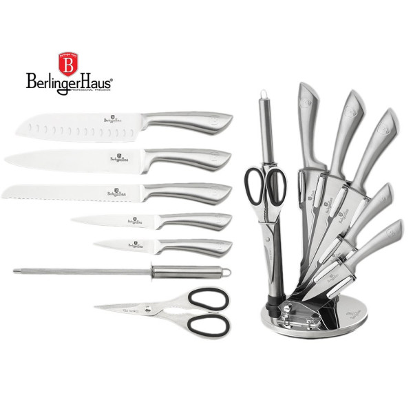 ZESTAW NOŻY 8 ELE. BERLINGER HAUS INFINITY SILVER BH-2041