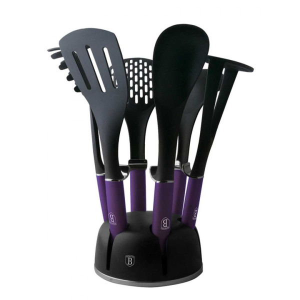 ZESTAW PRZYBORÓW KUCHENNYCH 7 ELE. BERLINGER HAUS PURPLE BH-6246