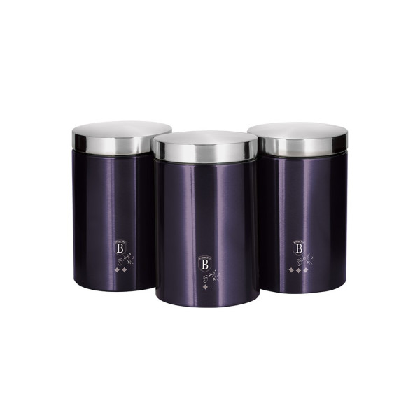ZESTAW 3 POJEMNIKÓW KUCHENNYCH PURPLE ECLIPSE BH-6827