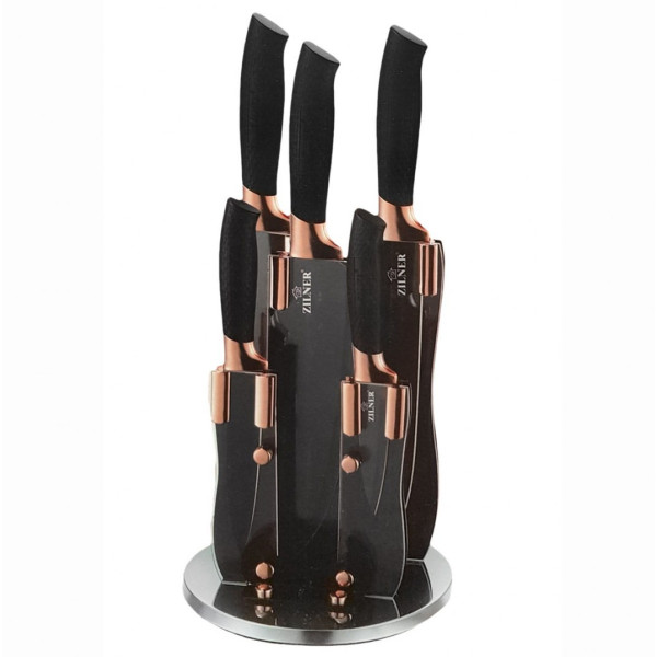 ZESTAW NOŻY POWLEKANYCH 6 EL. ZILNER ROSEGOLD ZL-5118