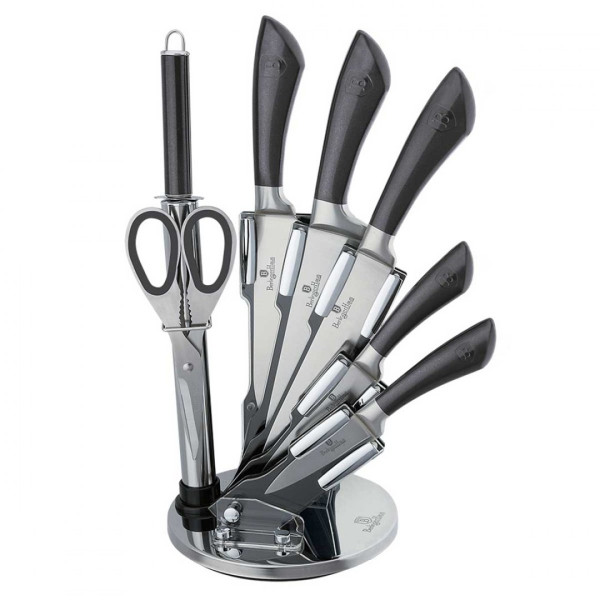 ZESTAW NOŻY 8-ele BERLINGER HAUS INFINITY CARBON PRO BH-2476