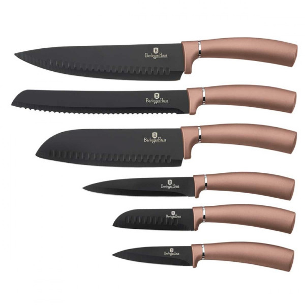ZESTAW NOŻY 6 EL. BERLINGER HAUS ROSEGOLD BH-2558