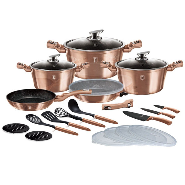 ZESTAW GARNKÓW 22 ELE. BERLINGER HAUS METALLIC ROSE GOLD BH-7182