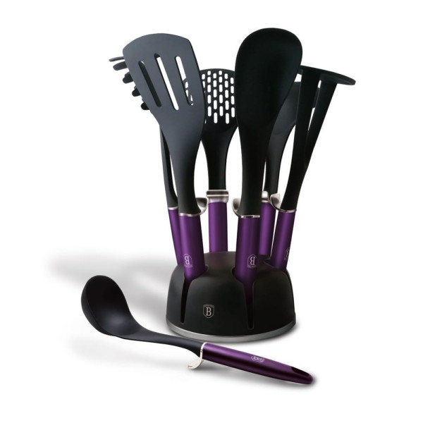 ZESTAW PRZYBORÓW KUCHENNYCH 7 EL. BERLINGER HAUS PURPLE ECLIPSE BH-6323