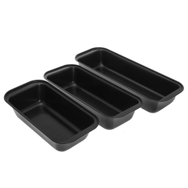 ZESTAW 3 FORM BLASZANYCH DO PIECZENIA KEKSU, CHLEBA, PASZTETU NON-STICK KINGHOFF KH-4198