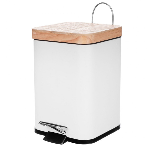 KOSZ NA ŚMIECI 16x16CM 3L BIAŁY BRUNBESTE BB-1132