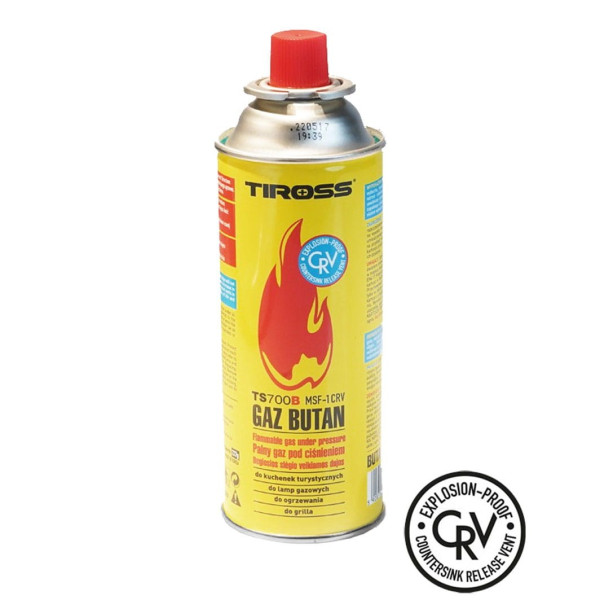 GAZ NABÓJ GAZOWY / PRZECIWYBUCHOWY SYSTEM CRV / KARTUSZ 227g / TYP MSF-1a TIROSS TS-700B