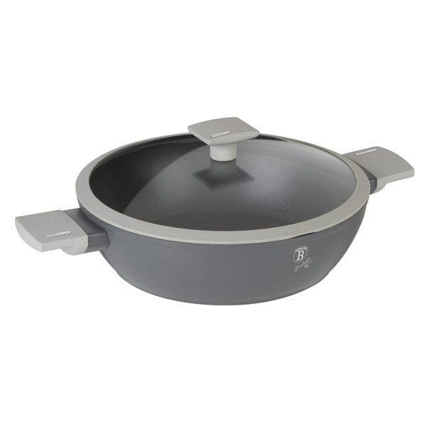 GARNEK NISKI Z POW. TYTANOWĄ 28cm 3.8L BERLINGER HAUS ASPEN BH-7070
