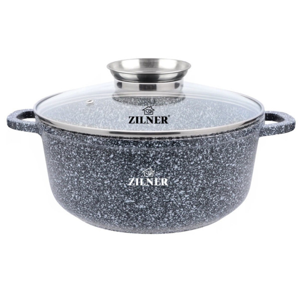 GARNEK MARMUROWY 1.7L 18cm ZILNER GREY ZL-6999