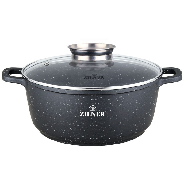 GARNEK z POWŁOKĄ MARMUROWĄ 1.7L 18cm ZILNER ZL-9002