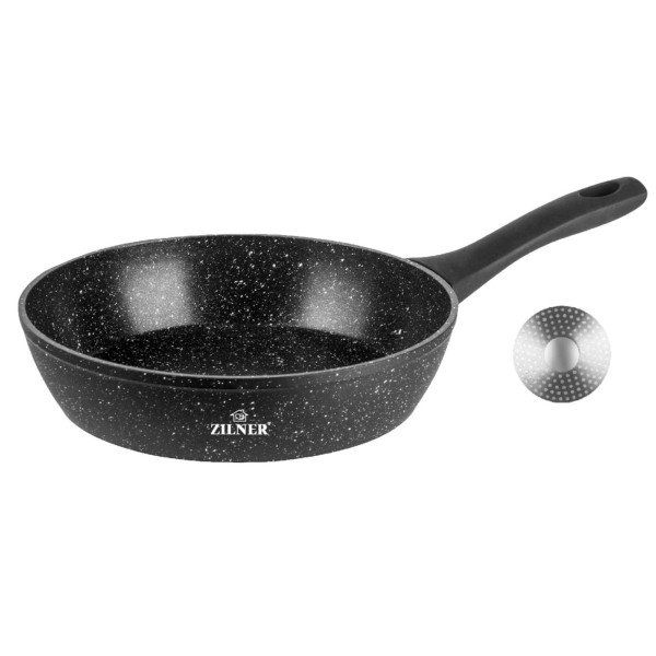 PATELNIA GŁĘBOKA 16CM 0.8L z POWŁOKĄ MARMUROWĄ ZILNER ZL-7702