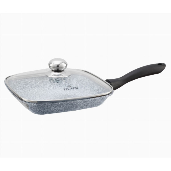 PATELNIA GRILL 24CM MARMUROWO-CERAMICZNA ZILNER STONETEC ZL-7067