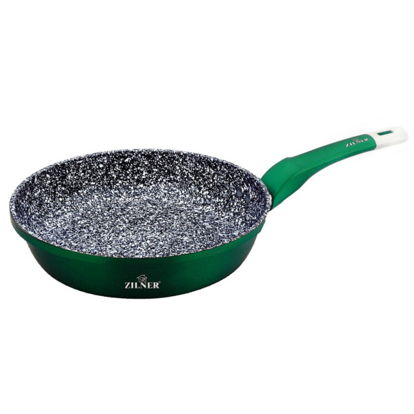 PATELNIA 28CM MARMUROWO-CERAMICZNA ZILNER STONETEC EMERALD ZL-7197-G