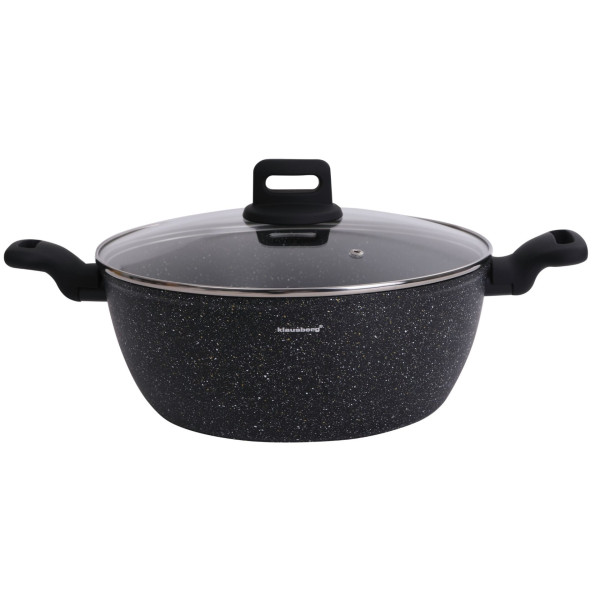 GARNEK Z POWŁOKĄ MARMUROWĄ 28CM 5.7L KLAUSBERG KB-7672