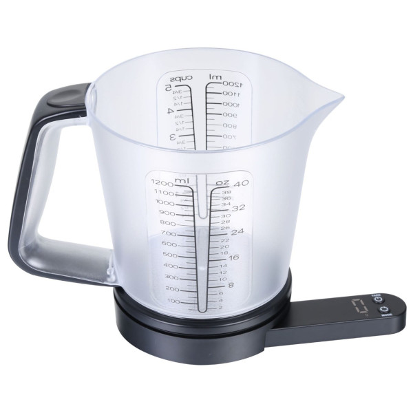 ELEKTRONICZNA WAGA KUCHENNA Z DZBANKIEM 1200ML / 1G / 5KG KINGHOFF KH-1829