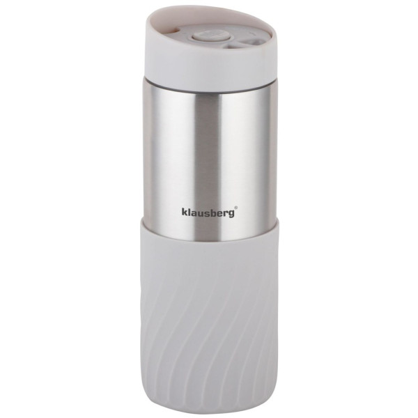 KUBEK TERMICZNY 400ML STAL NIERDZEWNA 18/8 KLAUSBERG BEŻOWY KB-7636