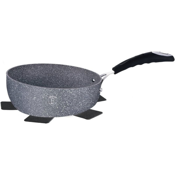 PATELNIA GŁĘBOKA 26CM BERLINGER HAUS GRAY STONE TOUCH BH-1401-N