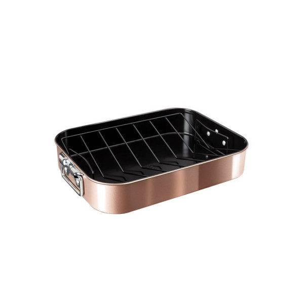 BRYTFANNA DO PIECZENIA Z RUSZTEM 41.5X32CM BERLINGER HAUS ROSE GOLD BH-7845