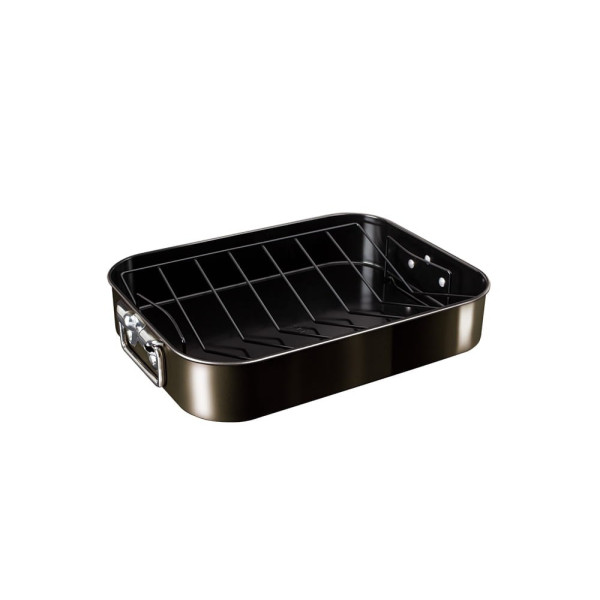 BRYTFANNA DO PIECZENIA Z RUSZTEM 41.5X32CM BERLINGER HAUS SHINY BLACK BH-7849