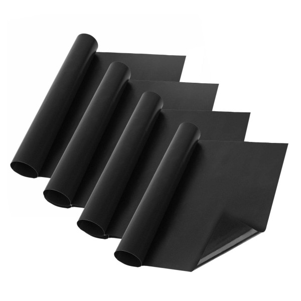 KOMPLET 4 MAT DO GRILLA BBQ 40 X 30 CM MATY NIEPRZYWIERAJĄCE PTFE BRUNBESTE BB-3367