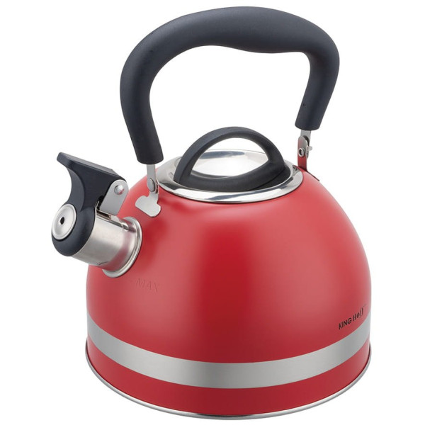 CZAJNIK STALOWY 1.8L INDUKCJA KINGHOFF KH-1853 CZERWONY