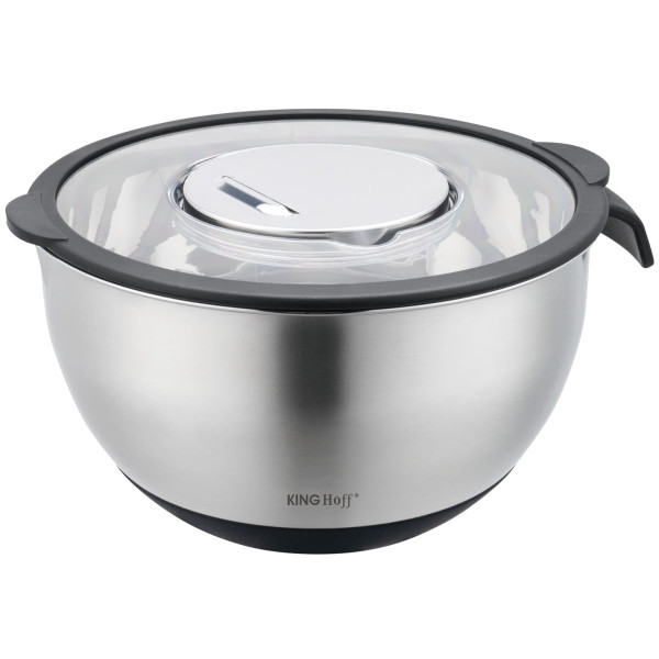 MISKA KUCHENNA WIELOFUNKCYJNA Z FUNKCJĄ TARKI DO WARZYW 24CM 5L 5 EL. KINGHOFF KH-1861