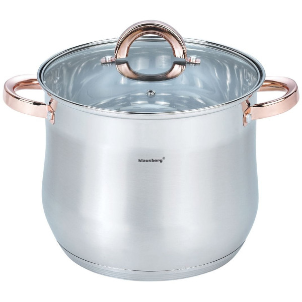 GARNEK STALOWY GASTRONOMICZNY 7L 22CM KLAUSBERG KB-7792 ROSE GOLD