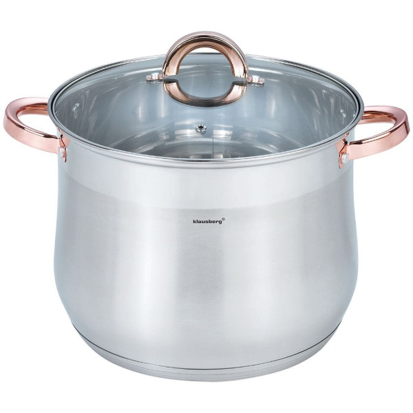 GARNEK STALOWY GASTRONOMICZNY 10.7L 26CM KLAUSBERG KB-7794 ROSE GOLD